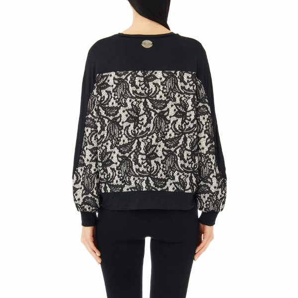 Liu Jo felpa in pizzo macramè - Premium MAGLIE from LIU JO - Just €125! Shop now at Amaltea