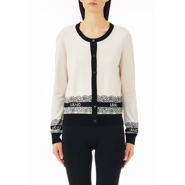 Liu jo cardigan in pizzo - Premium MAGLIE from LIU JO - Just €129! Shop now at Amaltea