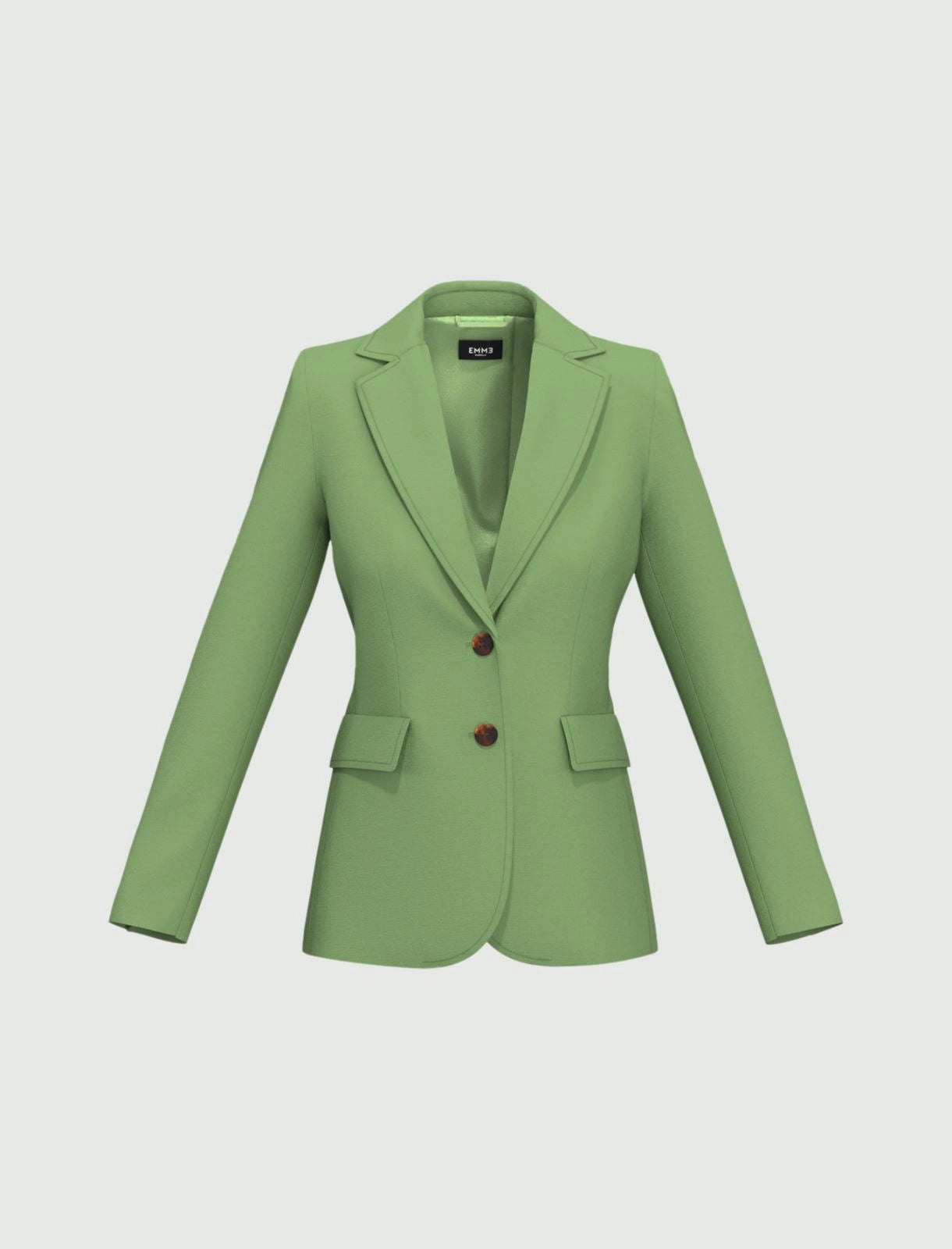 Emme Marella giacca verde salvia dettaglio