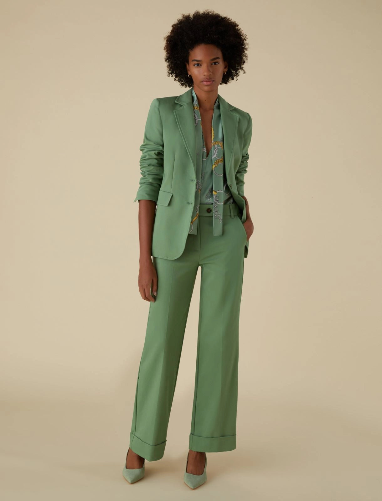 Emme Marella giacca verde salvia – Amaltea