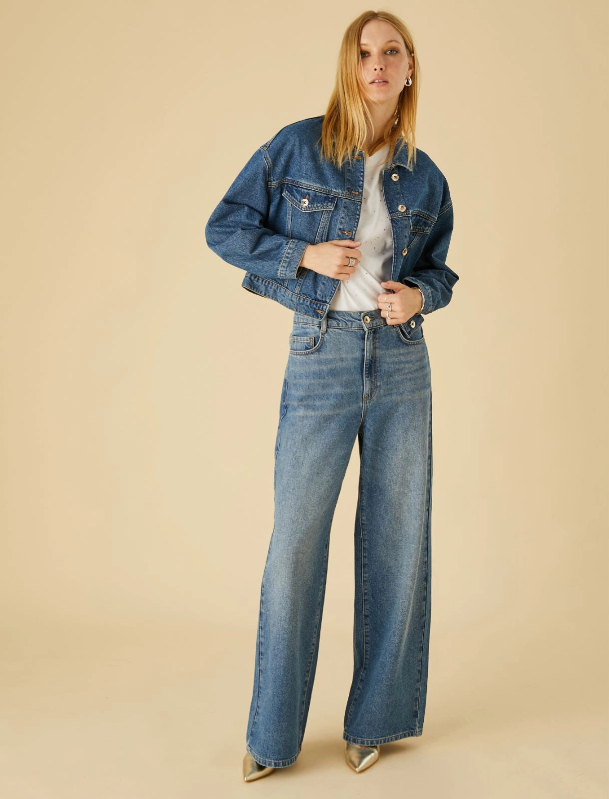 Jeans a palazzo Emme Marella Amaltea