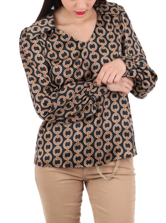 Kocca blusa fantasia catene - Premium BLUSE from KOCCA - Just €110! Shop now at Amaltea