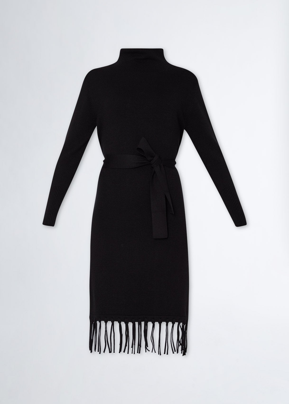 Liu Jo abito con frange nero dettaglio