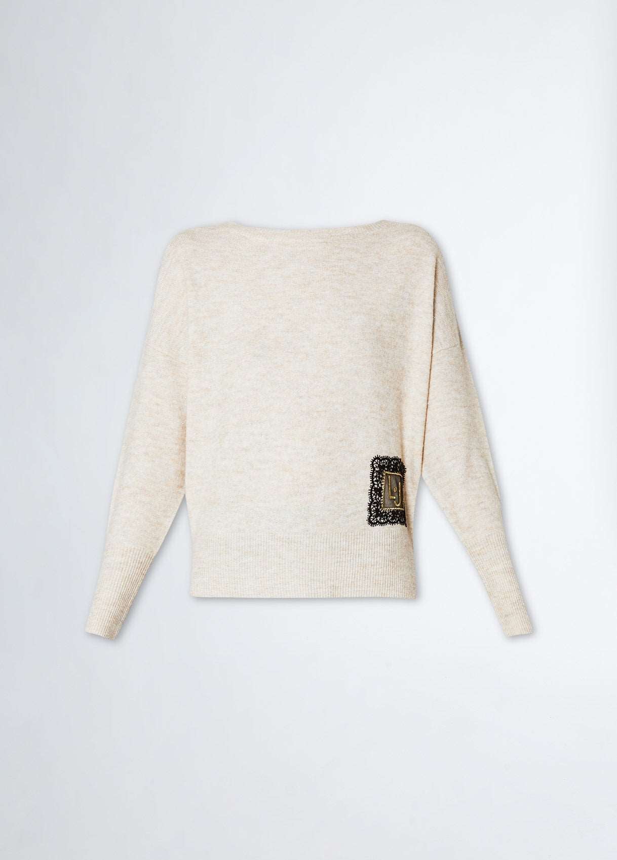 Liu Jo maglia misto lana beige - Premium MAGLIE from LIU JO - Just €0! Shop now at Amaltea