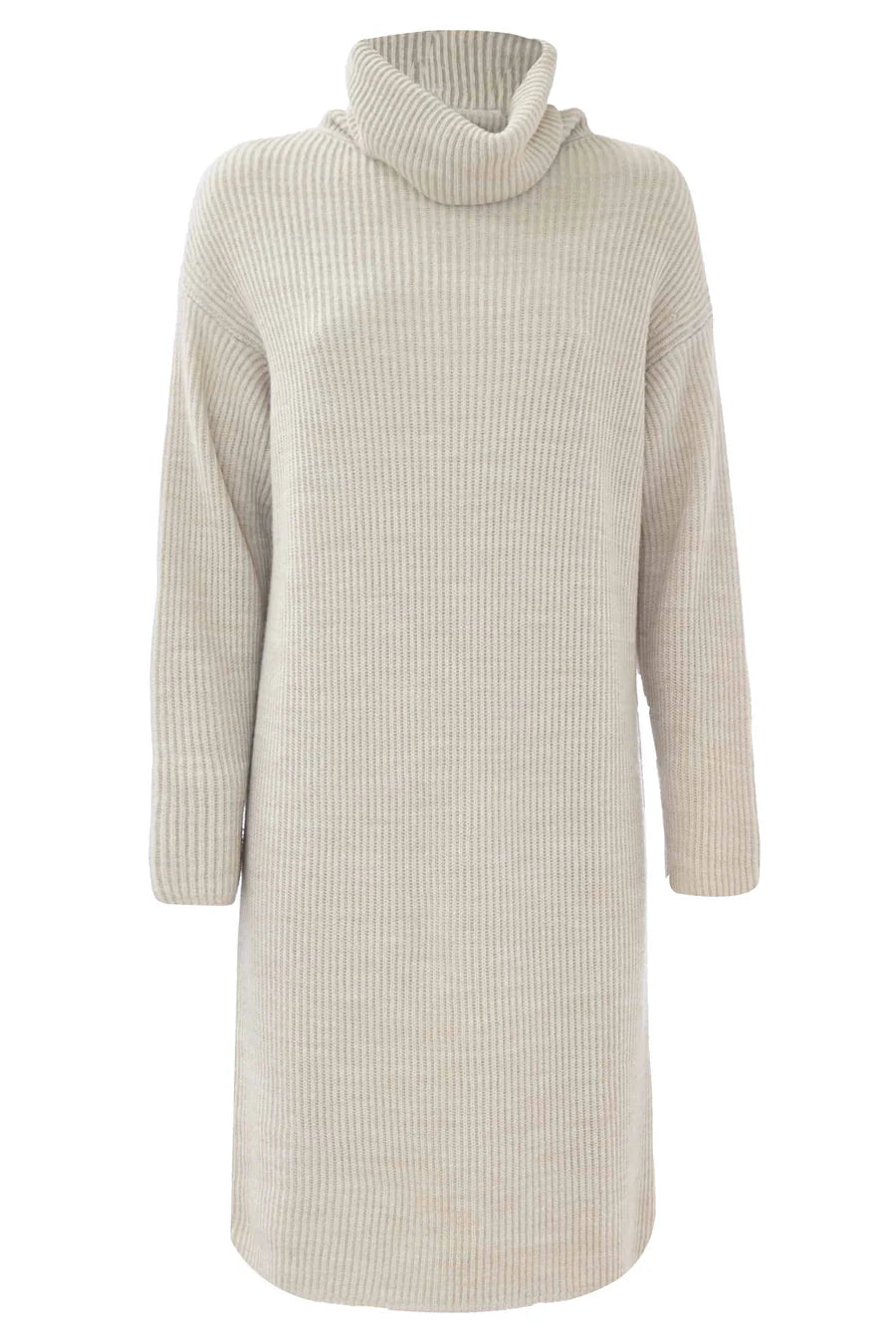 Abito kocca in maglia panna dettaglio