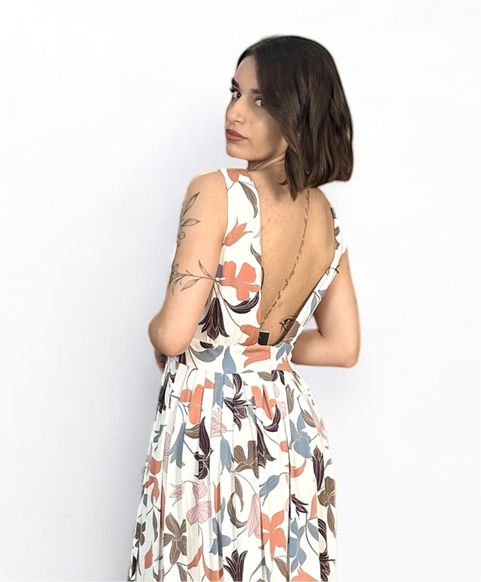 Emme Marella abito lungo floreale