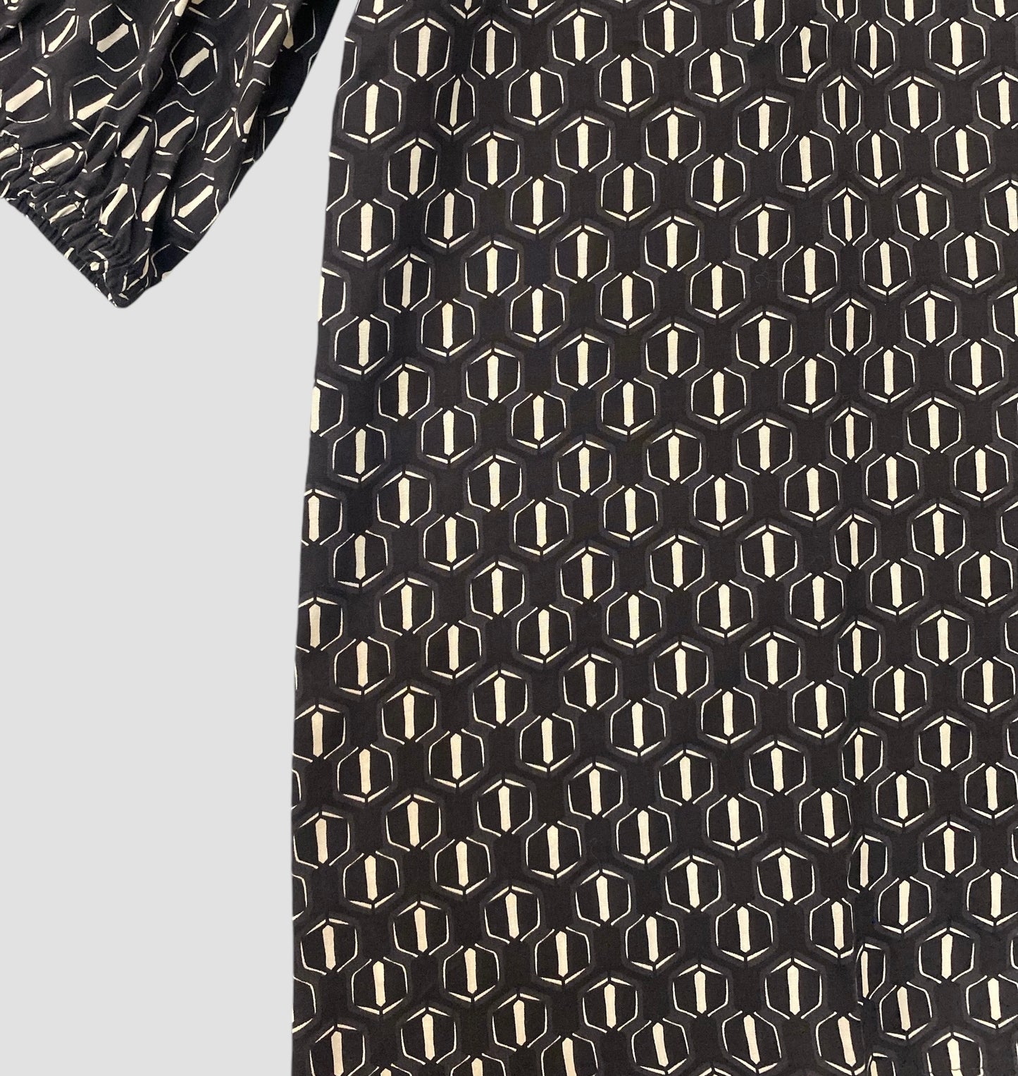 Blusa Emme Marella fantasia geometrica dettaglio