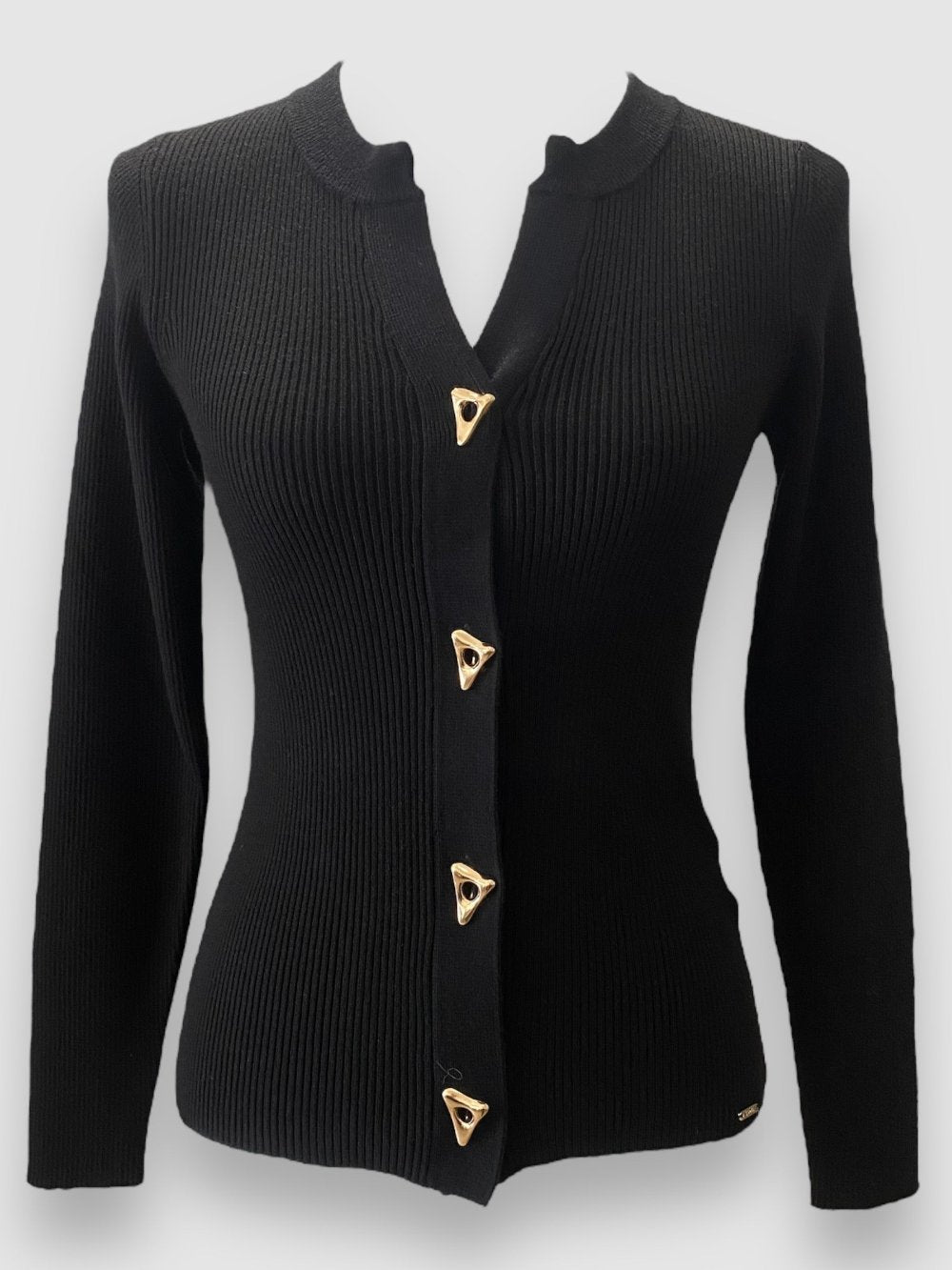 Cardigan a costine Soya nero