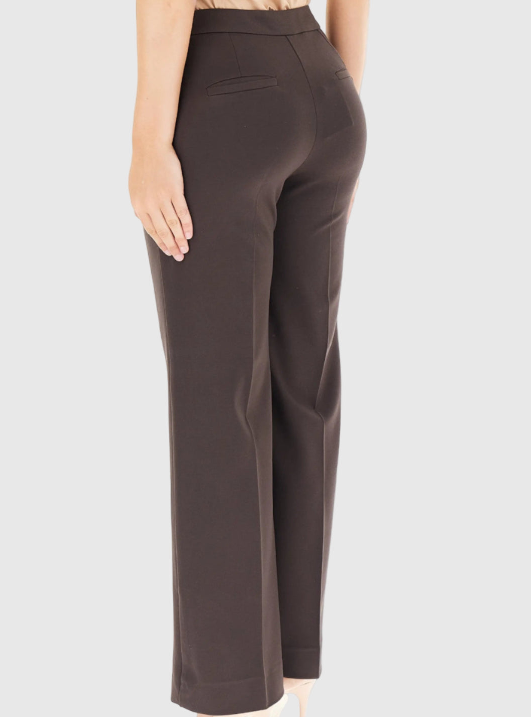 EmmeMarellapantaloneinjerseymarroneretro