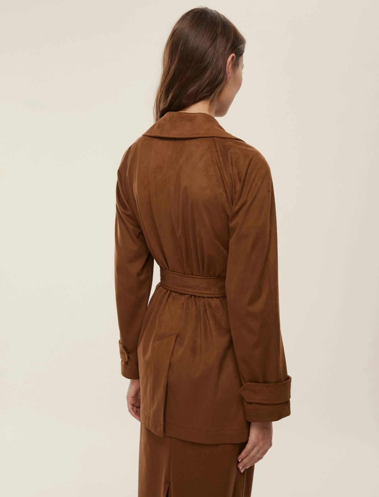 Emme Marella trench scamosciato