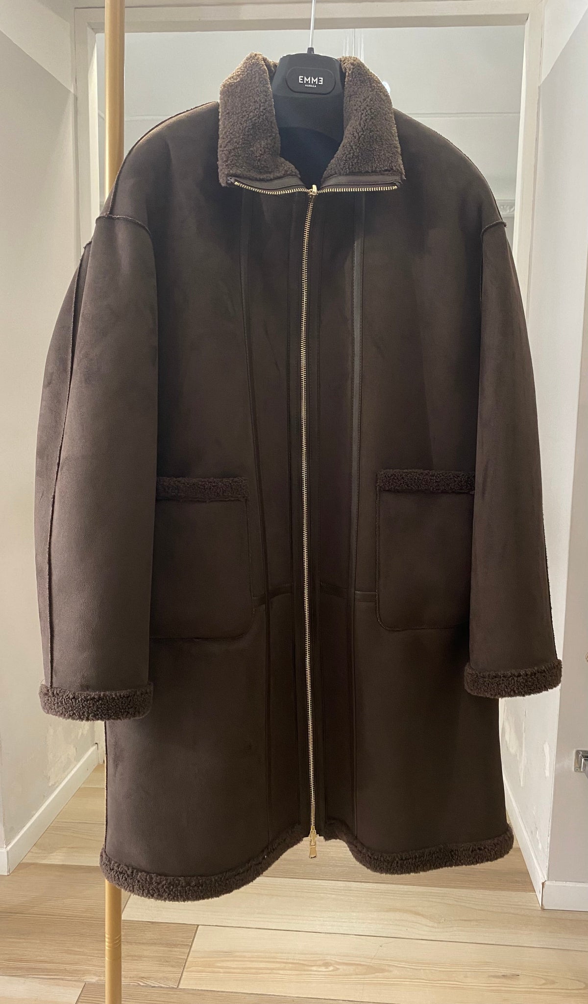 Emme Marella caban reversibile marrone