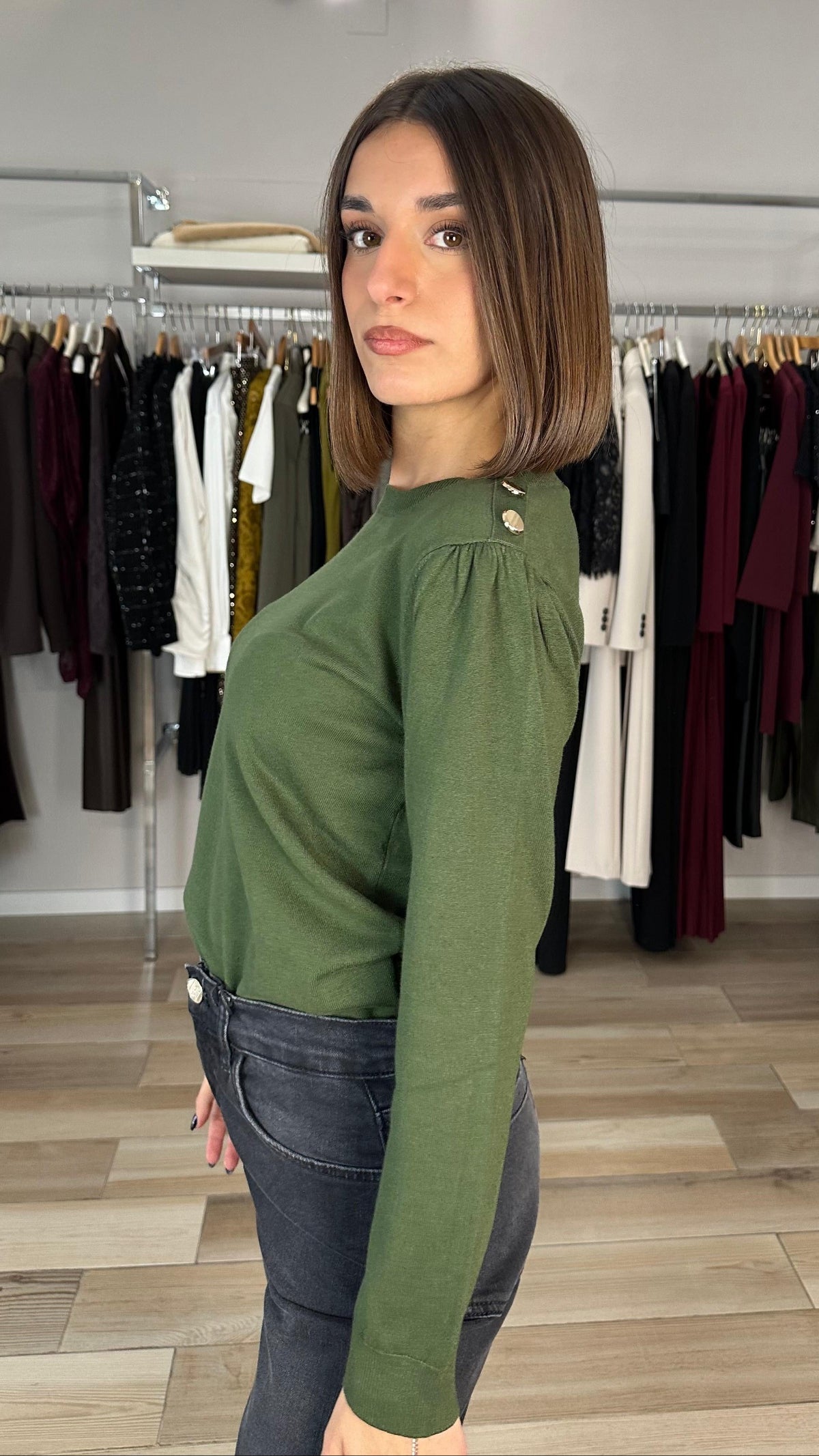 Emme Marella maglioncino verde