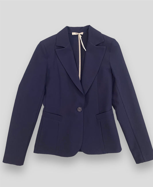 Maryley giacca monopetto blu - Premium GIACCHE from MARYLEY - Just €73! Shop now at Amaltea