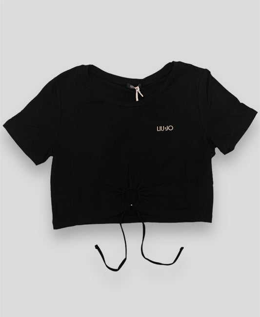 T-shirt Liu Jo corta nera