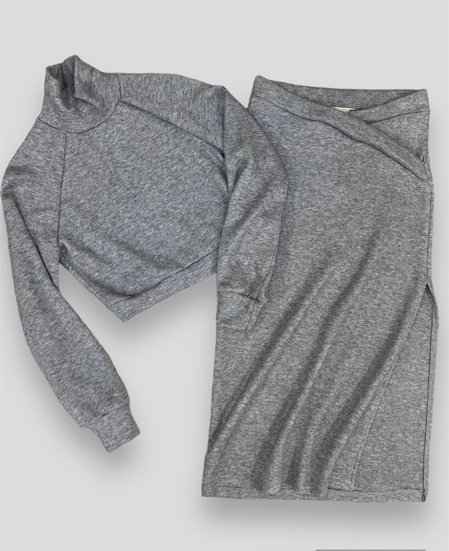 Maglia Haveone cropped grigio