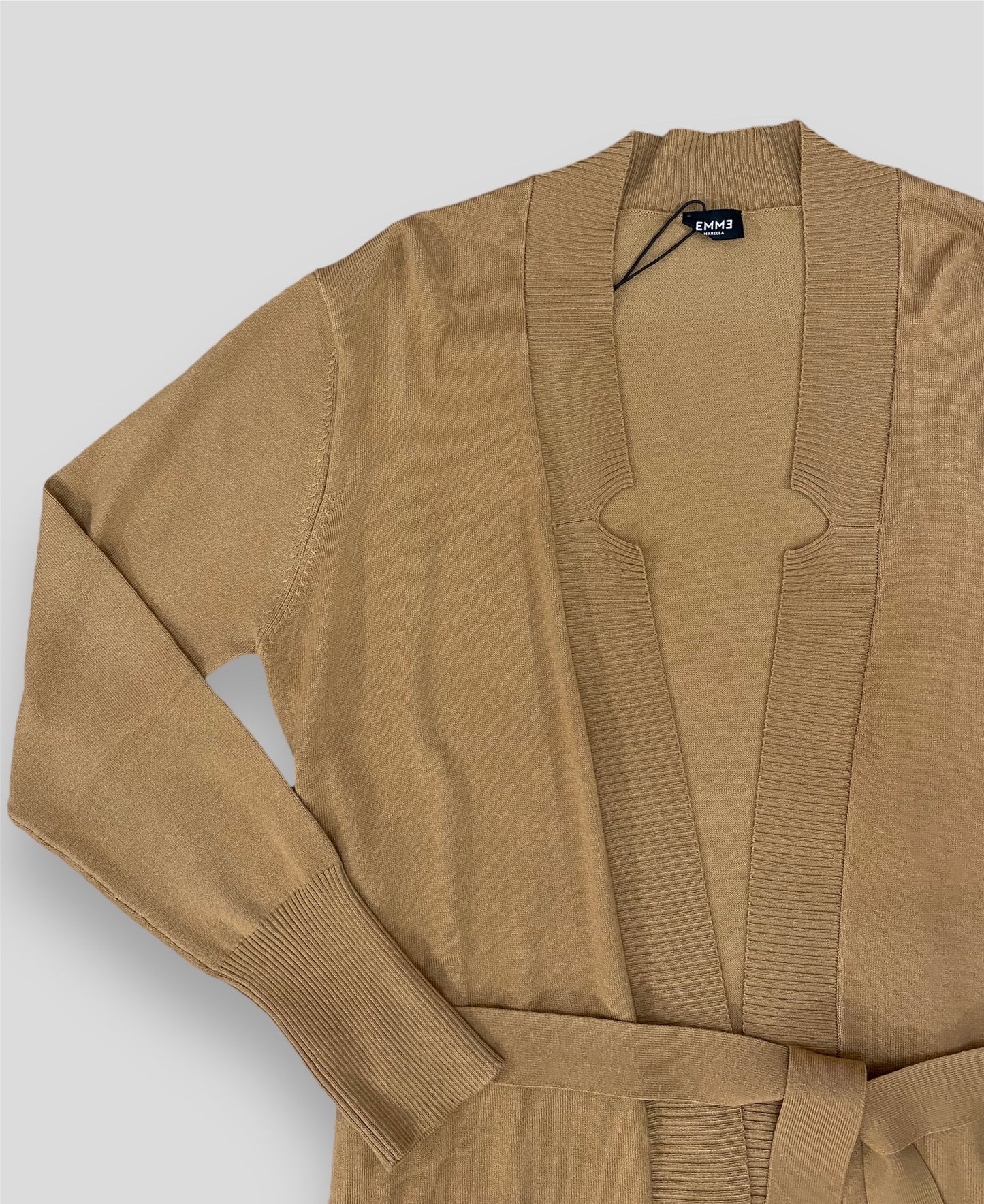 Emme Marella cardigan lungo cammello - Premium MAGLIE from EMME MARELLA - Just €99.90! Shop now at Amaltea