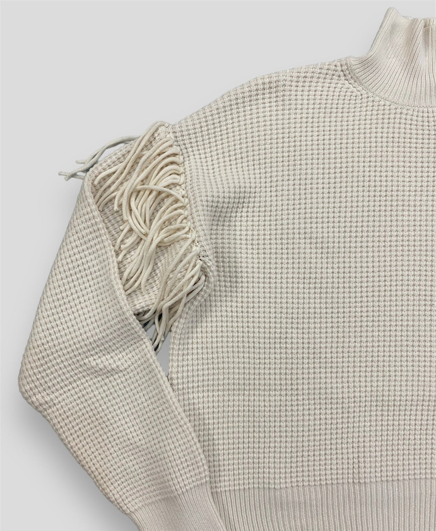 Susy mix maglione frange panna - Premium MAGLIE from SUSY MIX ELITE - Just €80! Shop now at Amaltea