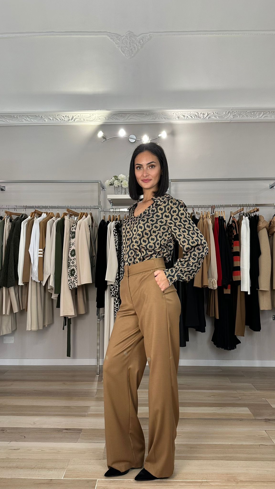 Kocca pantalone a palazzo cammello - Premium PANTALONI from KOCCA - Just €110! Shop now at Amaltea