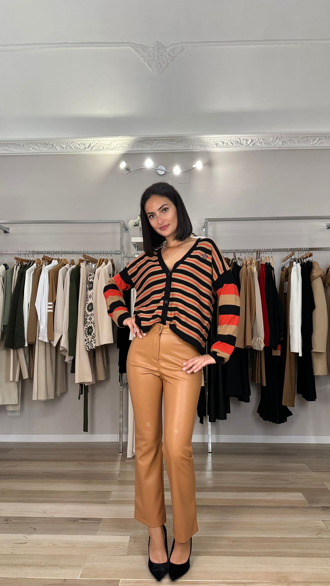 Kocca pantalone in ecopelle cammello - Premium PANTALONI from KOCCA - Just €125! Shop now at Amaltea