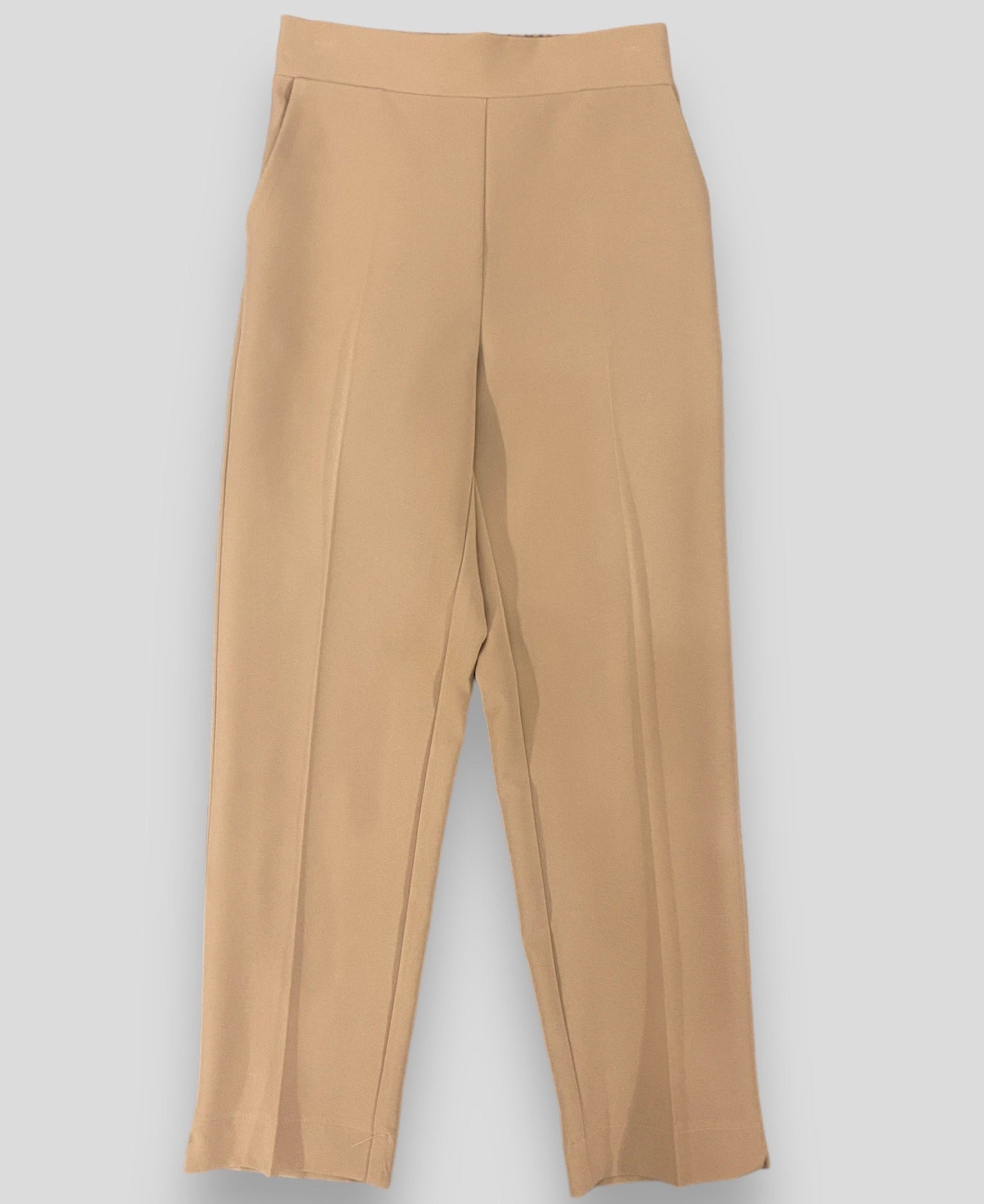 Pantalone dritto Maryley beige frontale