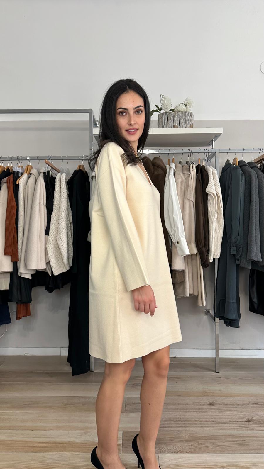 Kocca abito corto in maglia laterale