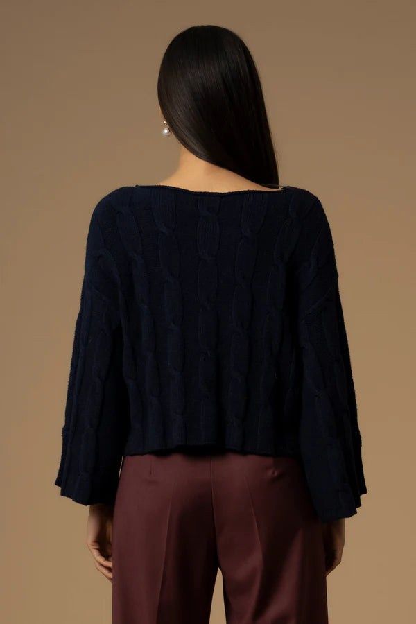 Kocca_maglione_a_trecce_blu_retro