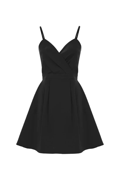 Kocca abito corto nero frontale