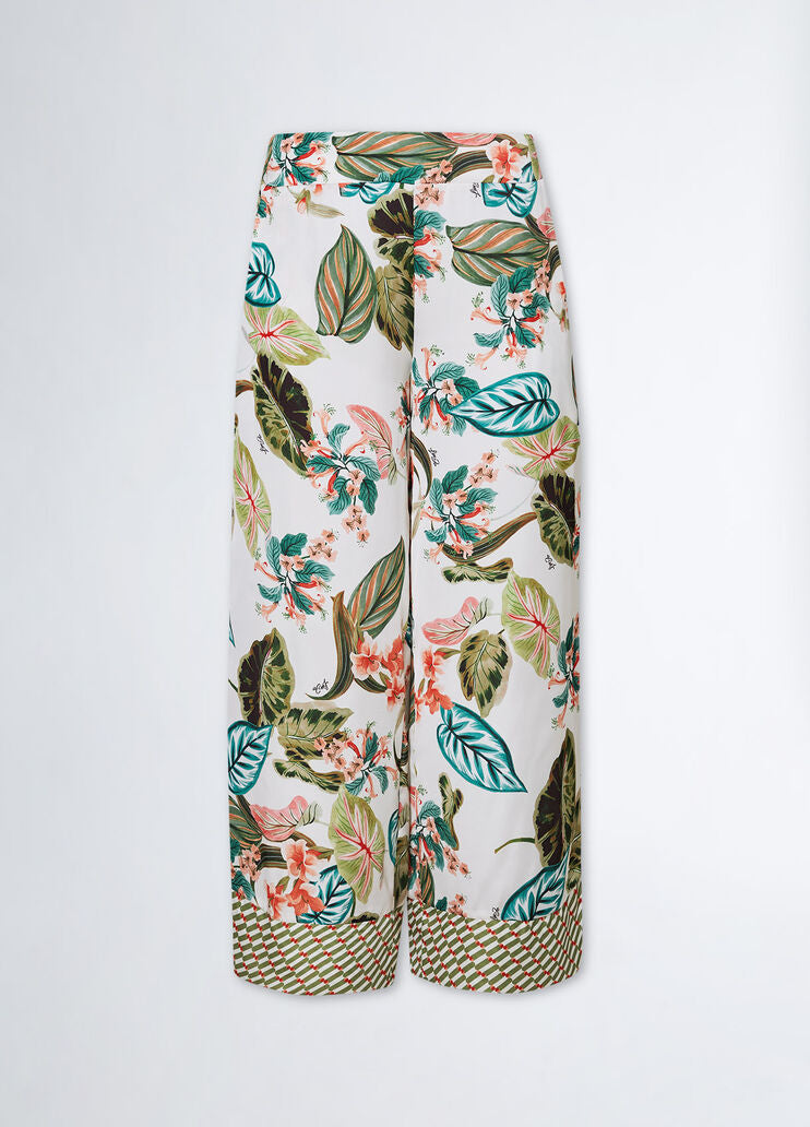 Liu Jo pantalone floreale dettaglio