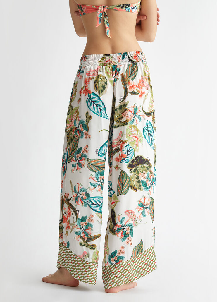 Liu Jo pantalone floreale retro