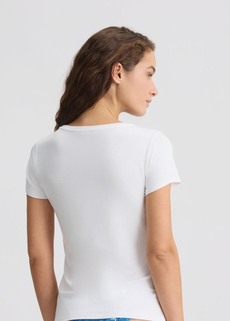 LiuJot-shirtscrittastrassbiancaretro