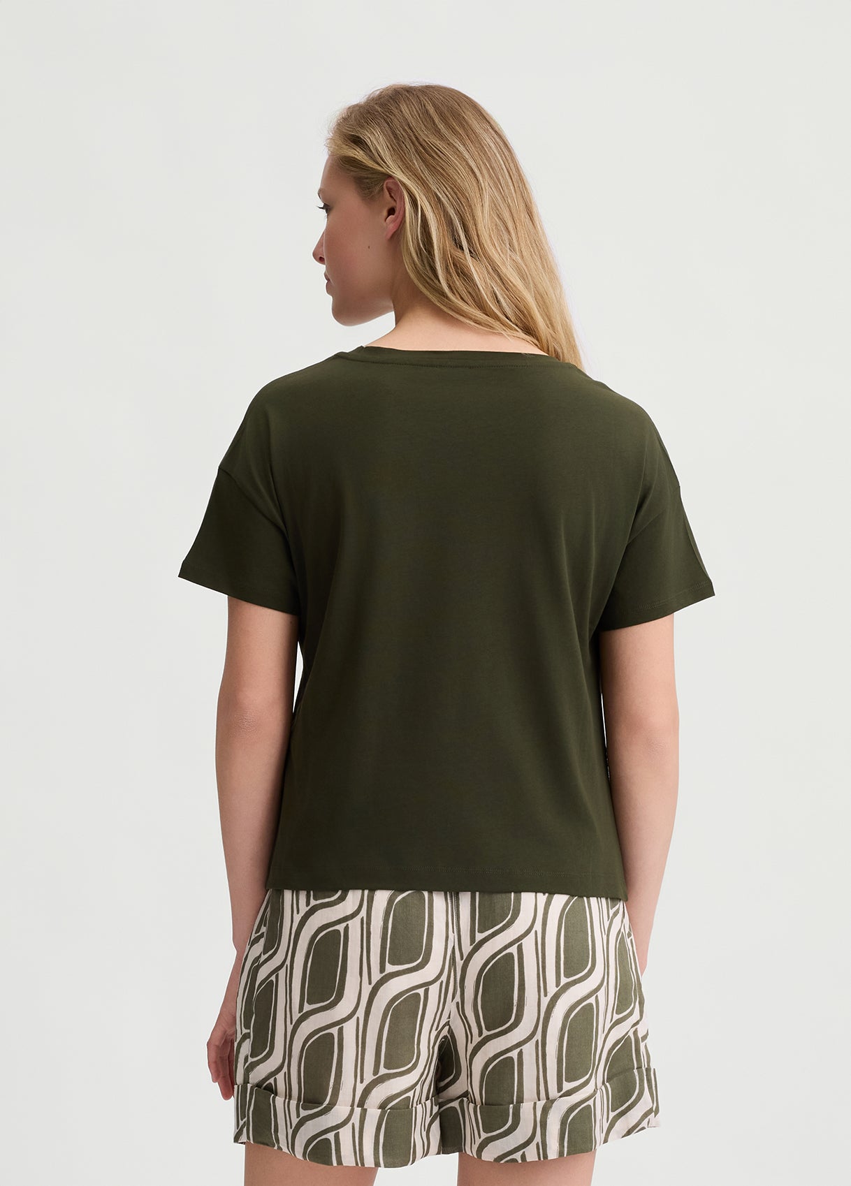 Liu_Jo_t-shirt_taschino_logo_verde_militare_retro