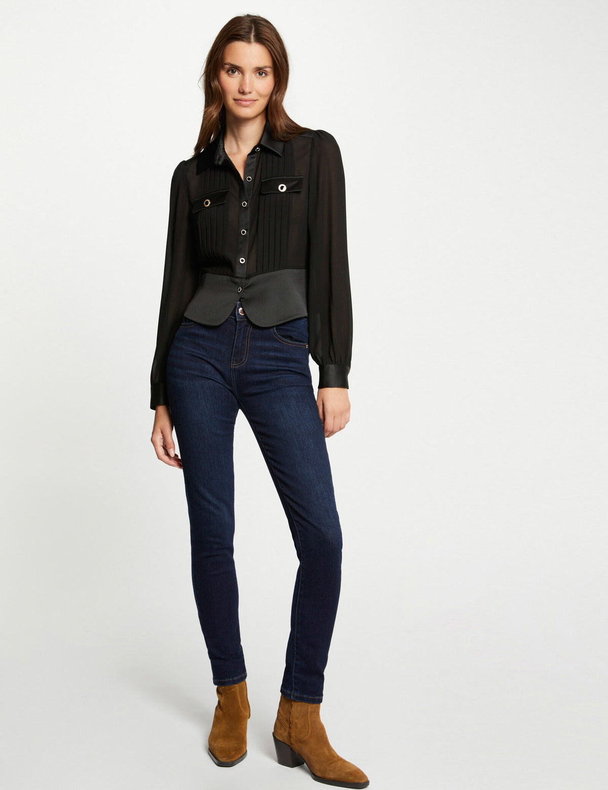 MORGAN DE TOI - Camicia Morgan plissè - 232-CLOCLO-outfit