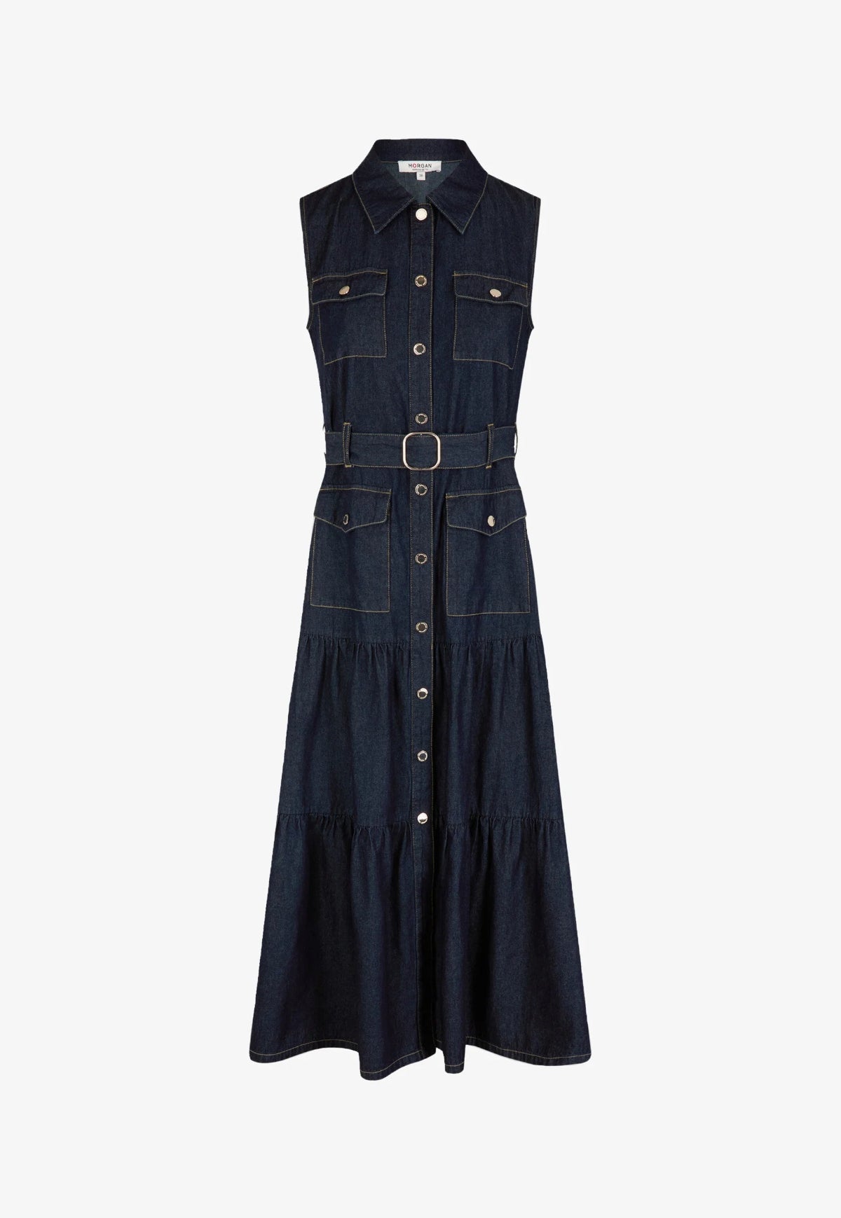 Morgan_de_toi_abito_midi_a_jeans_dettaglio