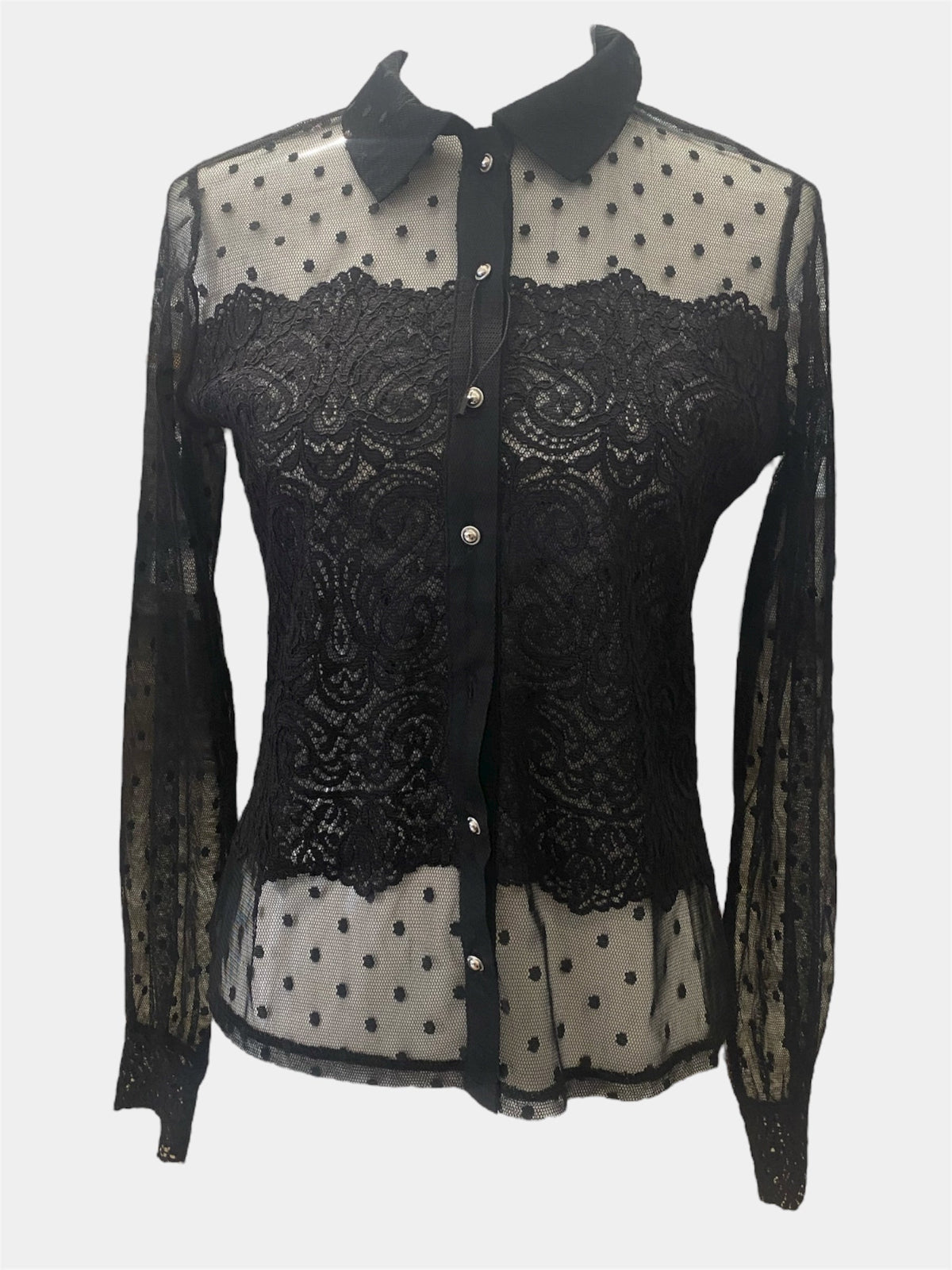 Morgan de toi camicia in pizzo
