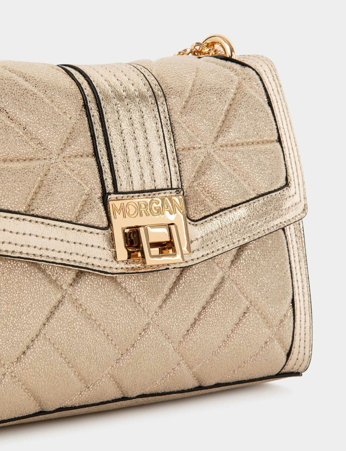 Morgan de toi borsa a tracolla oro laterale
