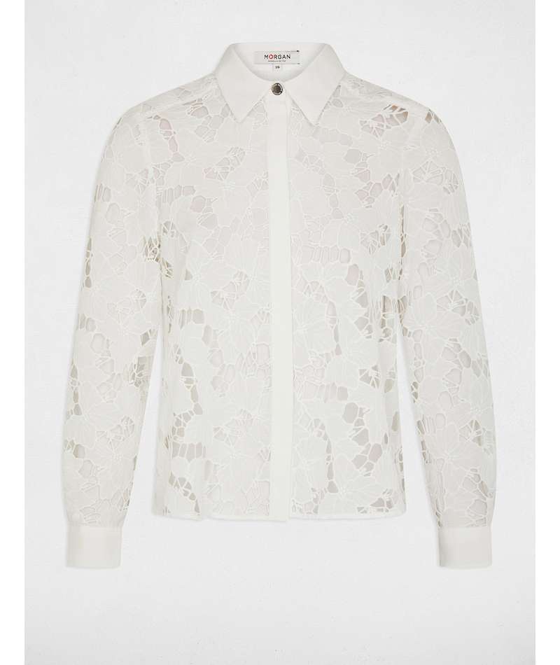 Morgan de toi camicia macramè