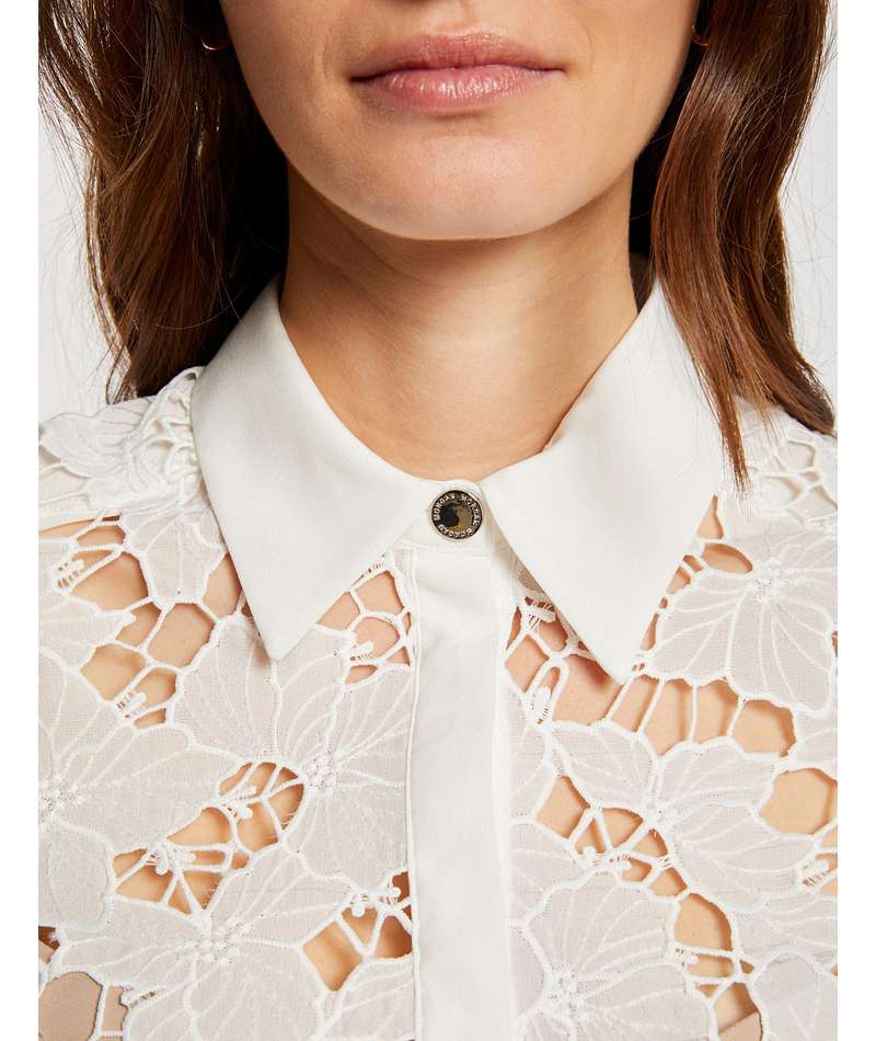 Morgan de toi camicia macramè