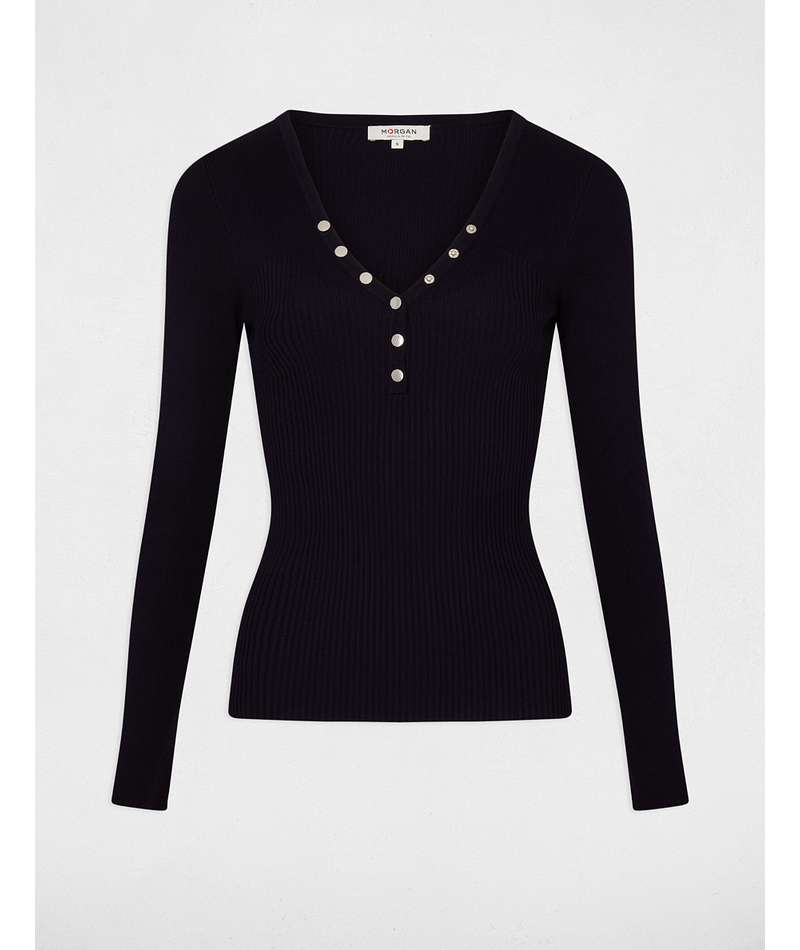 Morgan de toi maglia blu dettaglio