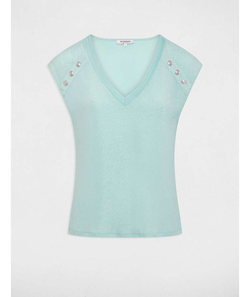 Morgan de toi t-shirt in lurex dettaglio