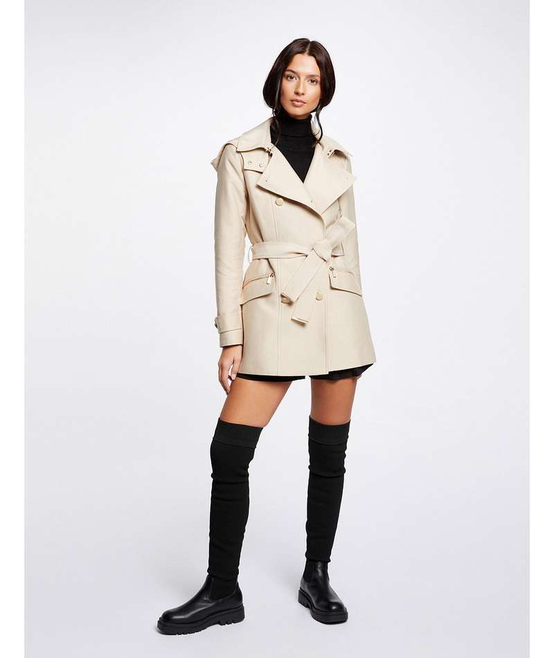 Morgan de toi trench beige frontale