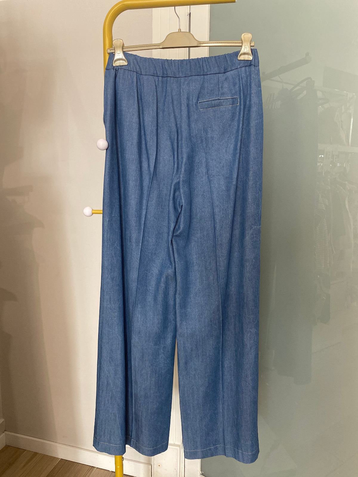 Pantalone Maryley in chambray retro