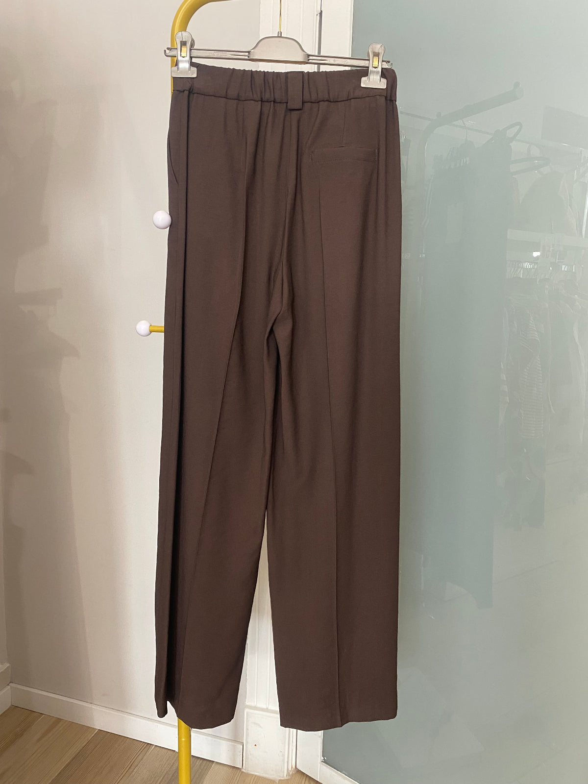 Pantalone palazzo Maryley marrone retro