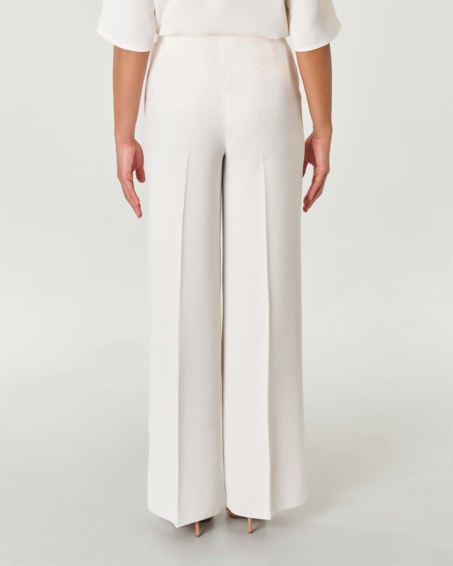 Pantalone palazzo Emme Marella panna retro