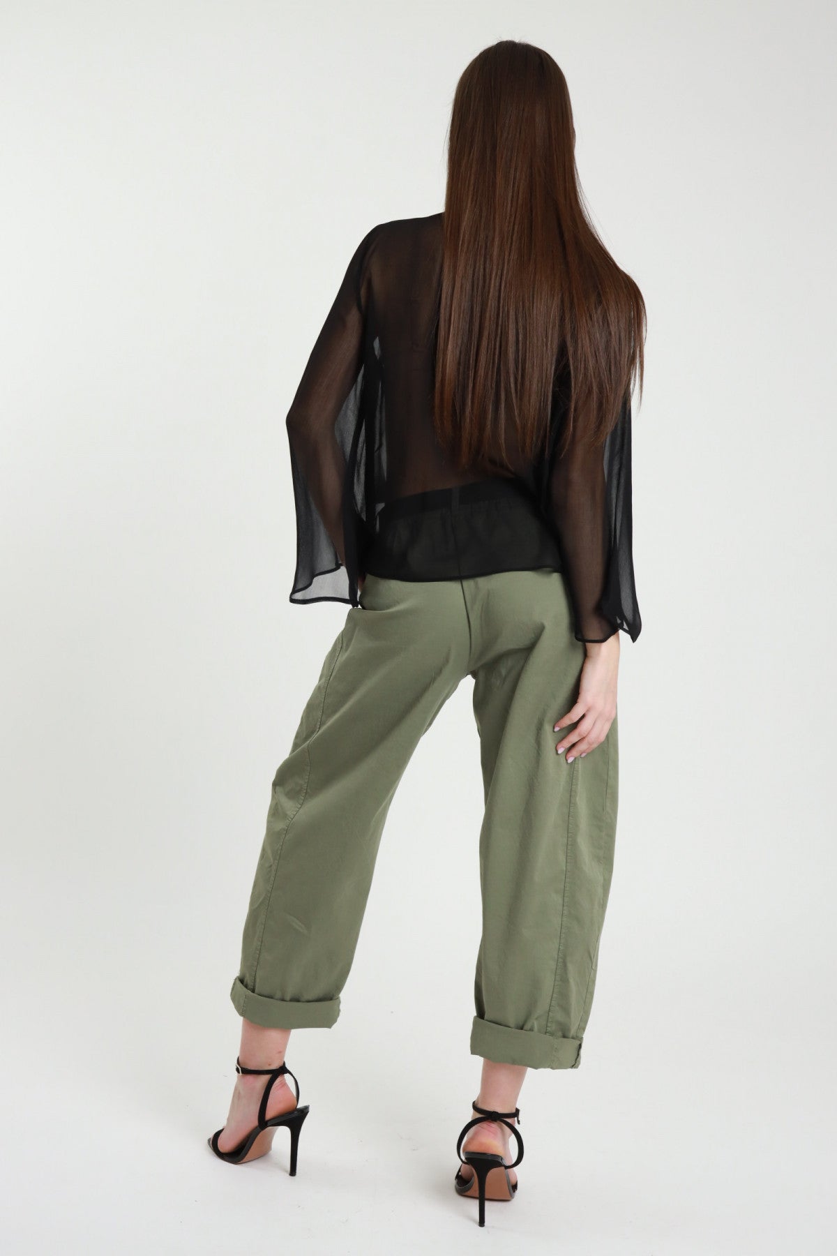 PantaloniingabardinaSusymixverdemilitareretro