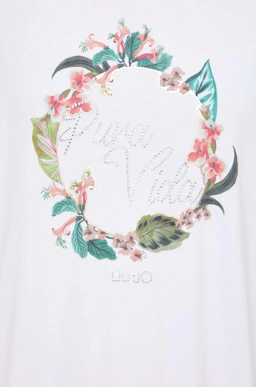 T-shirt Liu Jo fantasia jungle dettaglio