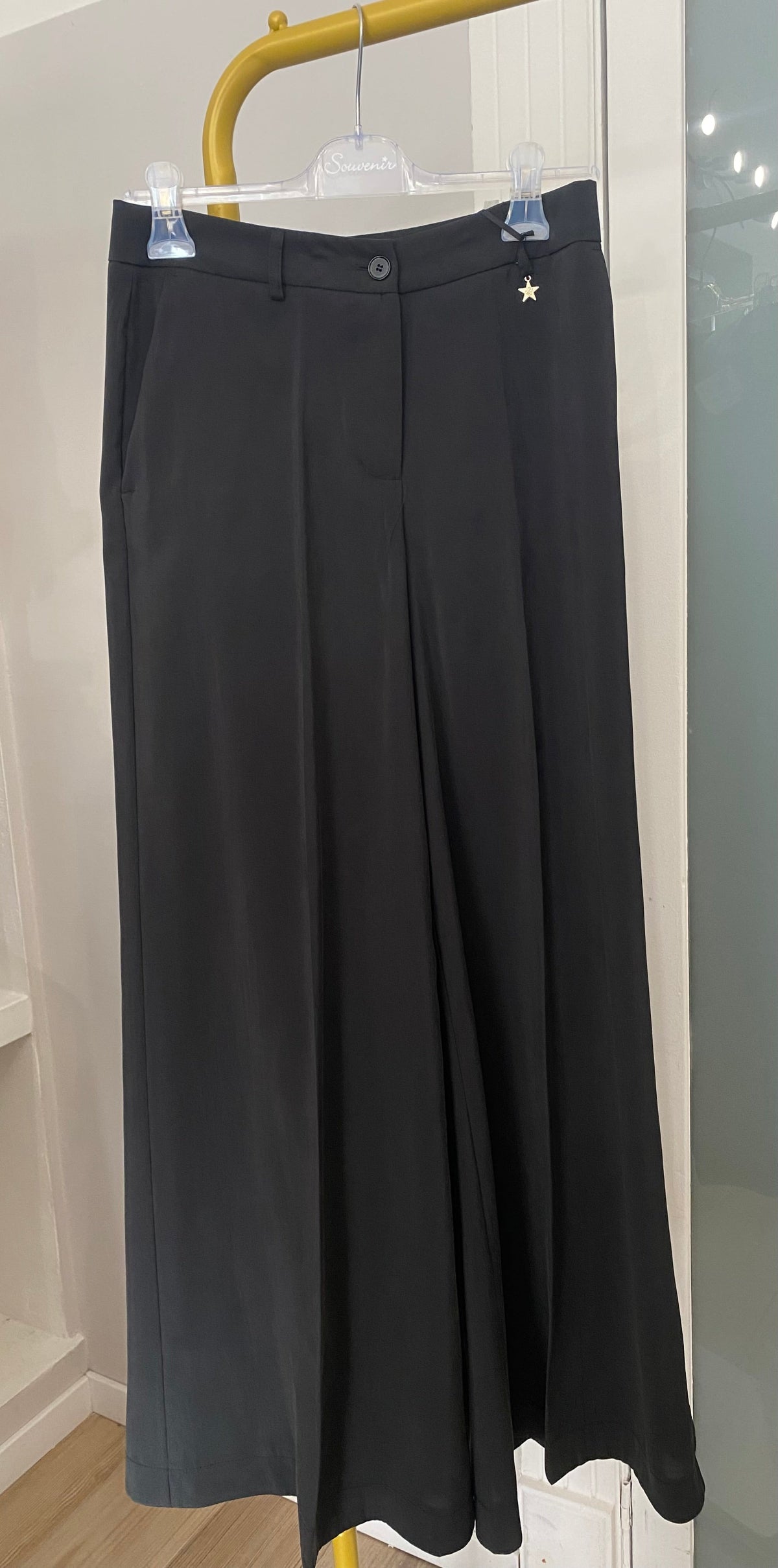 Souvenir pantalone palazzo nero