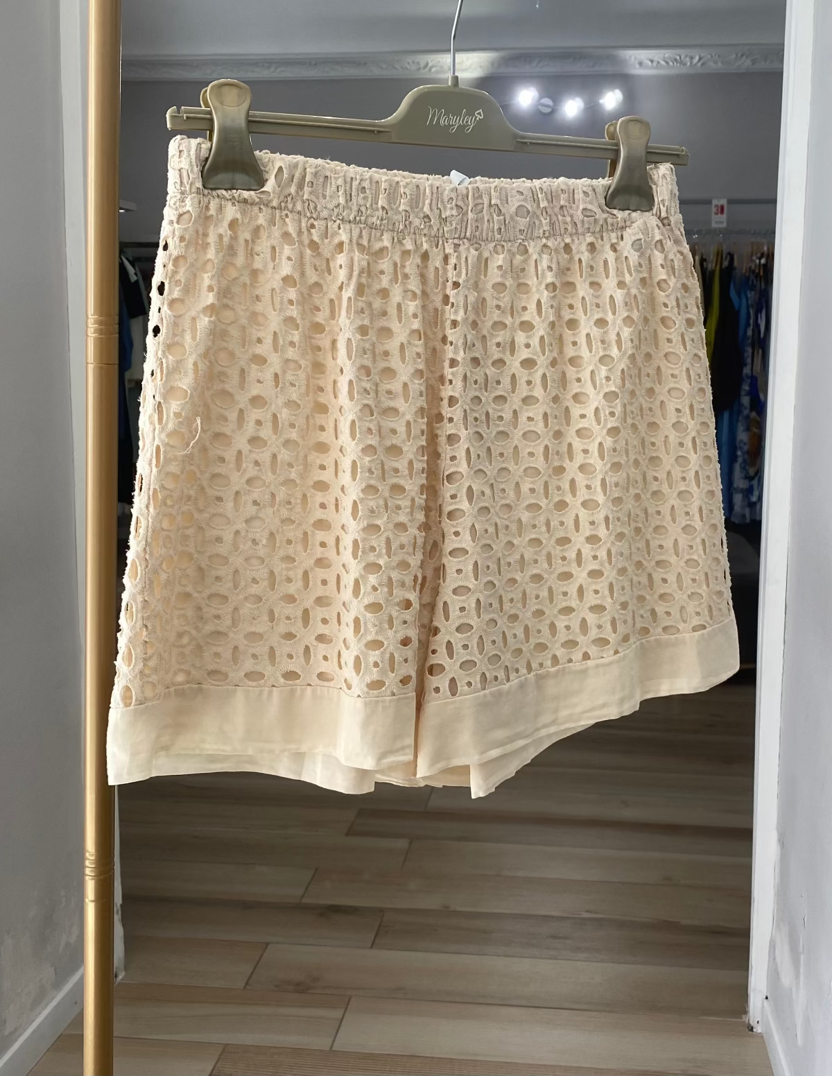 Susy mix short in pizzo sangallo