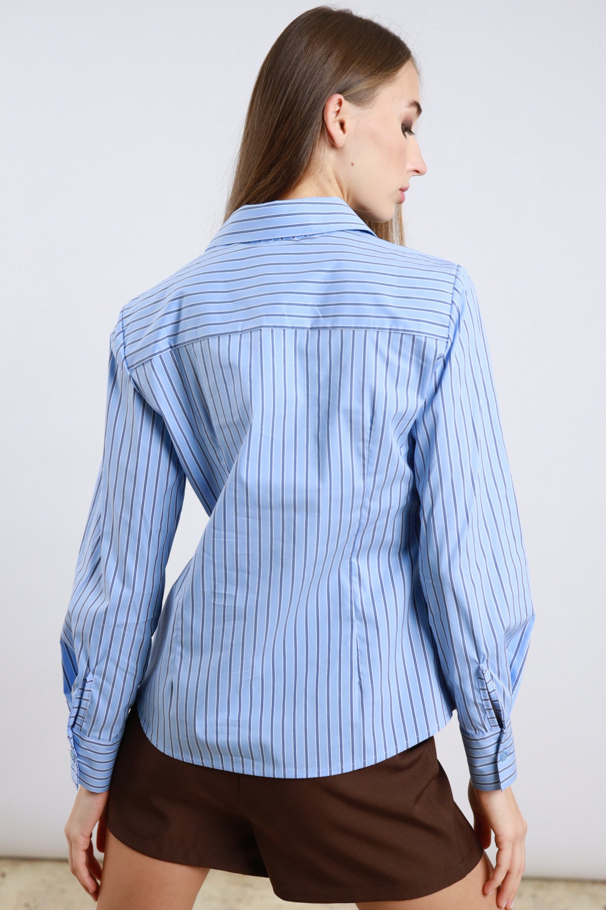 Susymixcamiciacelestegessataretro