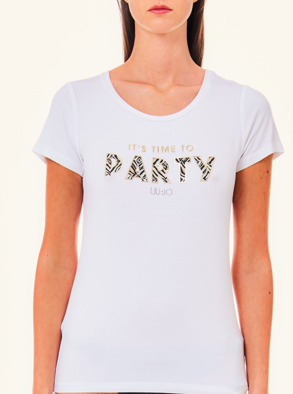 T-shirt Liu Jo bianca party frontale