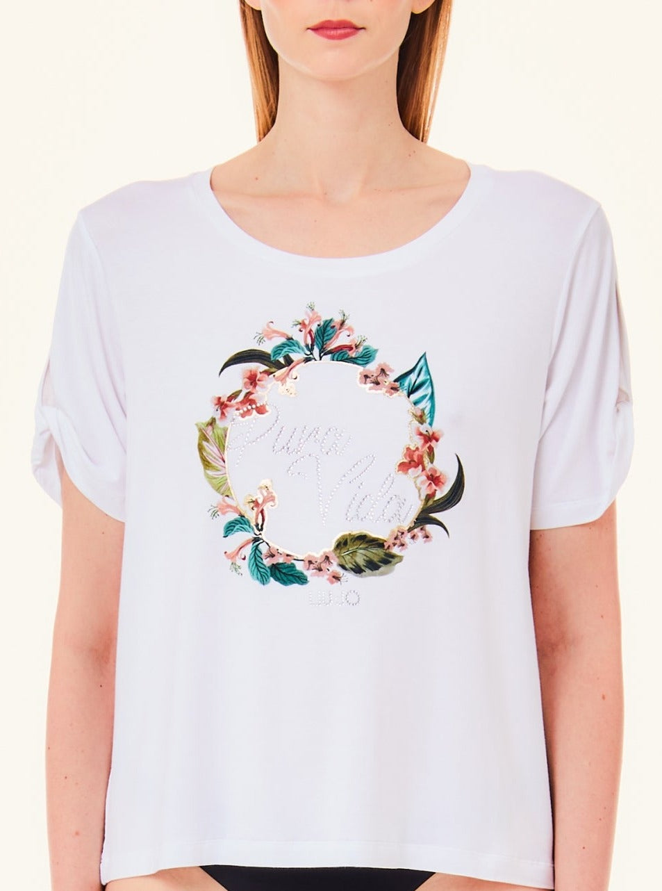 T-shirt Liu Jo fantasia jungle frontale